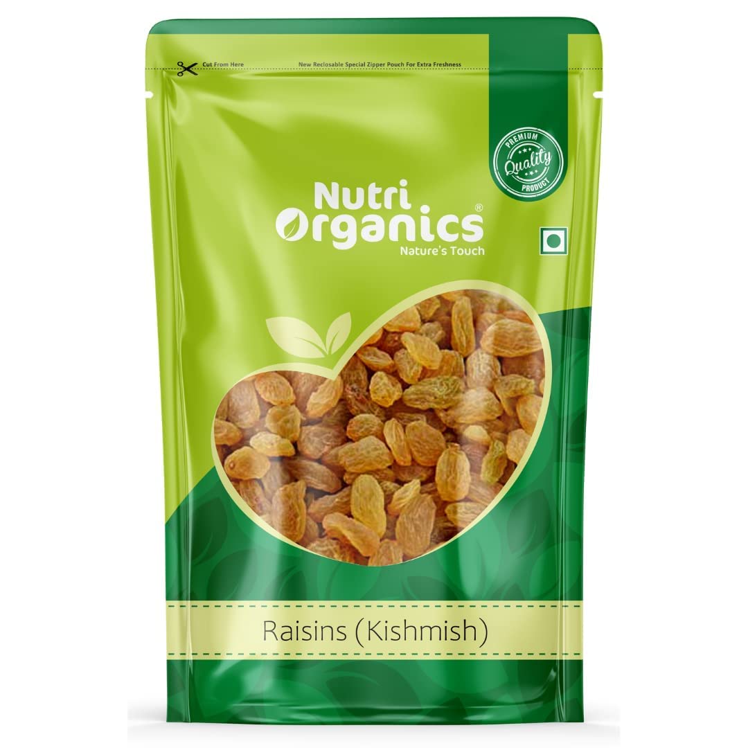 Nutri Organics Dry Fruits Premium Seedless Kismish Green Raisins 200 gm Dry Grapes Kishmish - Ziplock Pouch (B0925QWXT2) Amazon Price History, Amazon Price Tracker