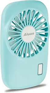 Aluan Handheld Fan Mini Fan Powerful Small Personal Portable Fan Speed Adjustable USB Rechargeable Eyelash Fan for Kids Girls Boys Woman Man Home Office Outdoor Travel