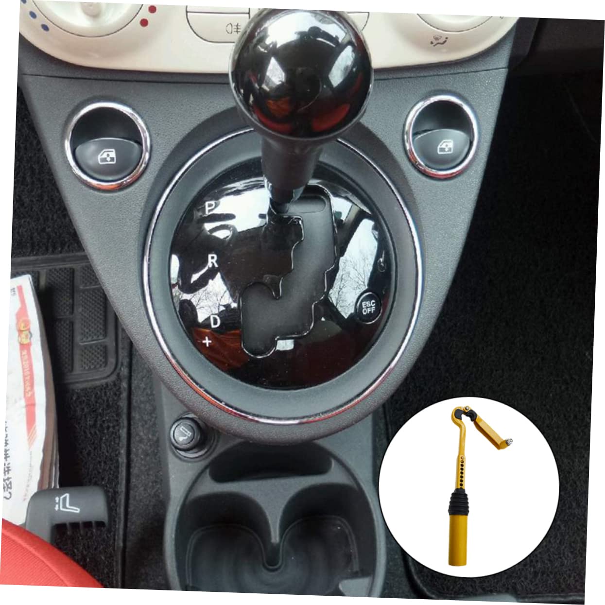 Uonlytech 1pc Electronic Brake Lock Durable Car Modification Lock High-Strength Anti-Theft Device for Hand Brake Security Fit for Various Vehicles Easy Application and Reliable Locking