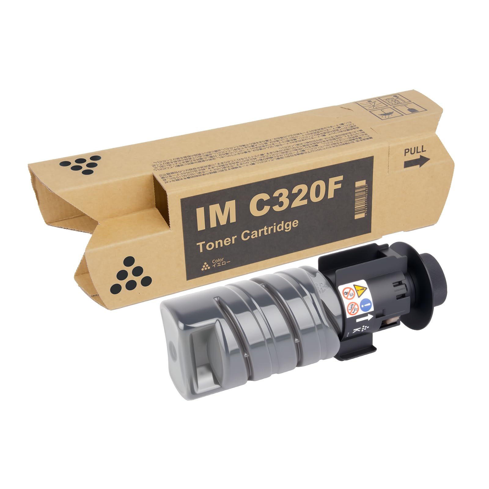 hehua IM C320F kartusze z tonerem kompatybilne z Ricoh IMC320F 842726 842727 842728 842729 wkład z tonerem do drukarki Ricoh IM C320F MC320FW PC375, 1, czarny