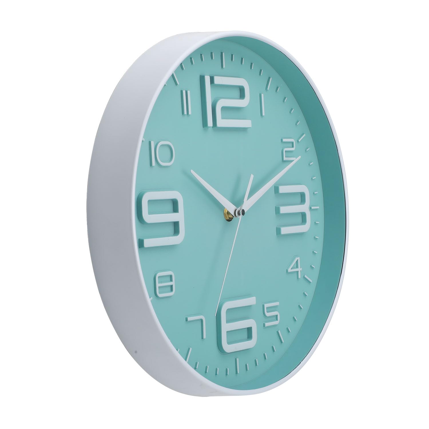 Orologio Da Parete Grande Silenzioso - Legno, Verde, Senza Cornice, Digitale, Per Casa, Ufficio, Camera - Foto 4