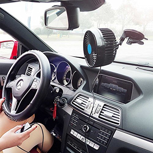 COOSA Ventilatore veicolo Car Fan di regolazione