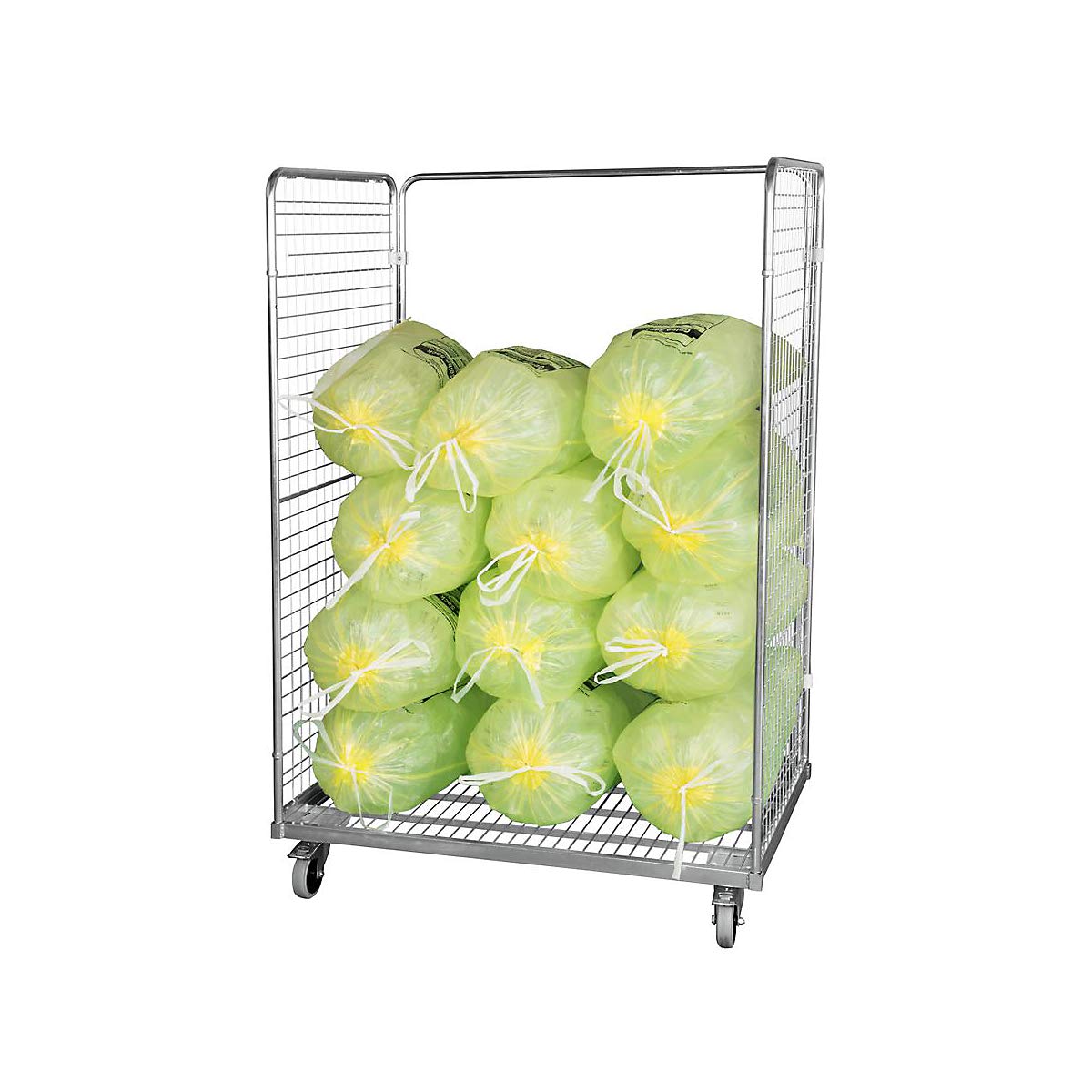 Roll-conteneur en acier, L x l 1200 x 800 mm, 2 portes