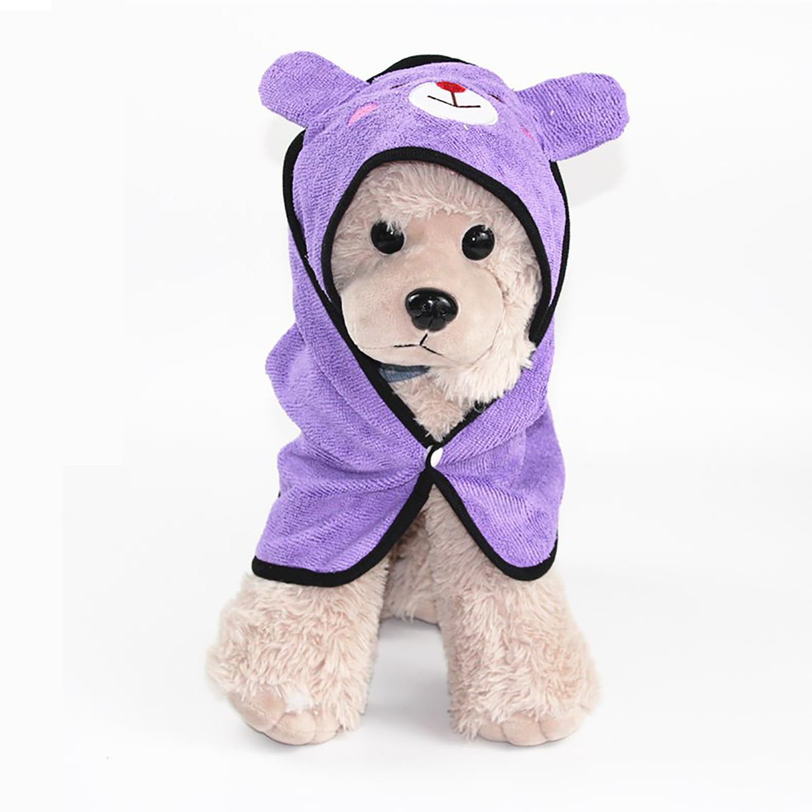 Soft Pet Bathrobe, Fast Drying Microfiber Comfortable Dogs Bath Towel Puppy Bathrobe Beach Essentials Cat Robe for Bath Beach Swimming (L)