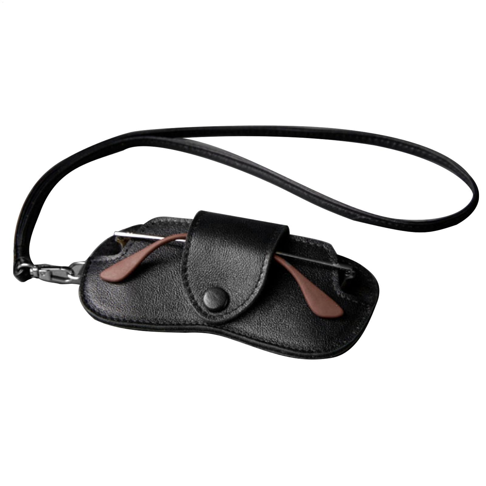 Sac à lunettes de soleil en cuir souple étui ultra fin portable