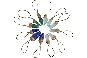 Handmade Sea Glass Block Ornament