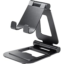 Sanwa Supply PDA-STN52BK Aluminum Stand for Tablets Angle and Height Adjustment Type, Black