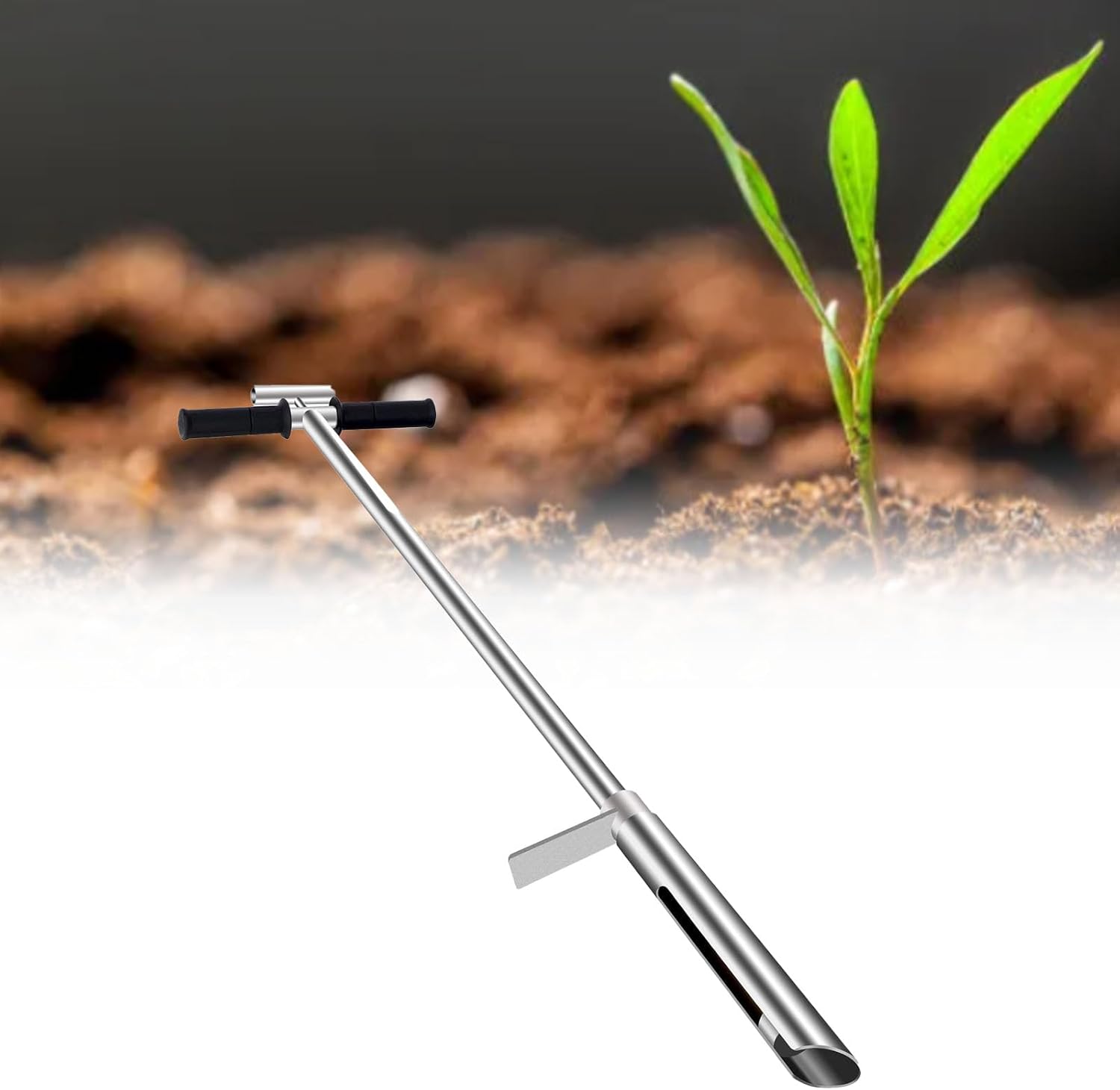 Soil Sampler Probe, Stainless Steel T Handle Soil Sample Probe Rod Stainless Steel, Sampler Probes for Sampling, Test Kit