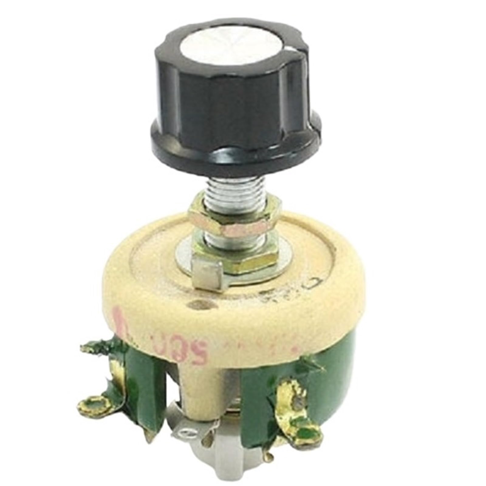 VKvmNYlxx 1PC(20R) Ceramic Wound Potentiometer Adjustable Rheostat Resistor 25W 1R/2R/5R/10R/20R/30R/50R/100R/150R/200R/300R/500R/1KR/2KR