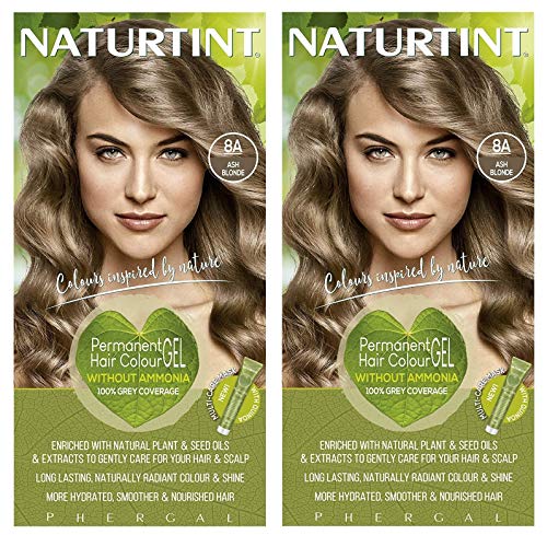 (2 Pack) - Naturtint - Hair Dye - 8A Ash Blonde | 135ml | 2 PACK BUNDLE