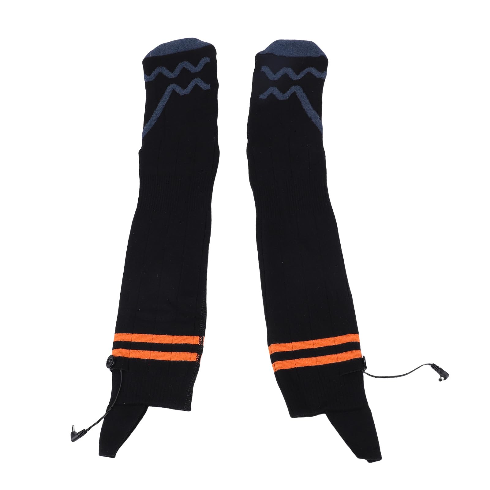 POENVFPO Calcetines Calefactables, Calcetines Eléctricos Térmicos de Poliéster Suave con 4 Configuraciones de Calor para Esquiar, Andar en Bicicleta y Acampar