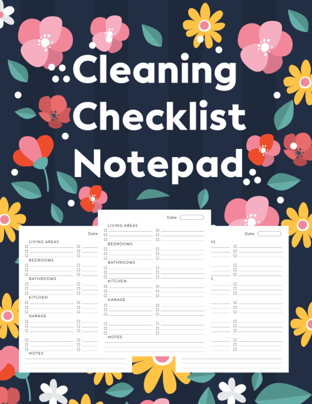 Cleaning Checklist Notepad: Daily, Weekly Or Monthly Cleaning Schedule Checklist Planner For Adults | Household Chores With Check Lists | House ... Mama Daily Planner | Housekeeping Checklist