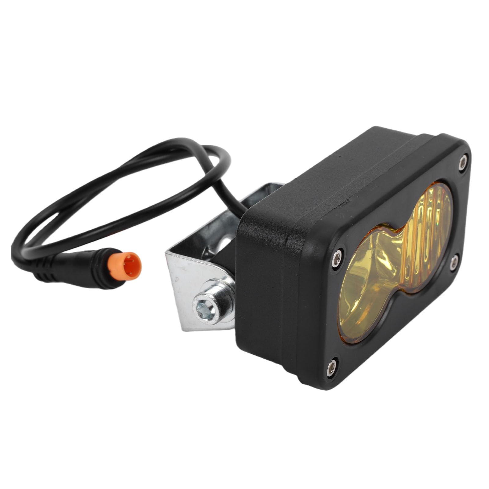 Jectse LED Bike Headlight, 3 Inch Super Bright High Beam Headlight, IP68, Plug and Play Fit for Ridstar Q20 Electric Bike (Yellow Light)