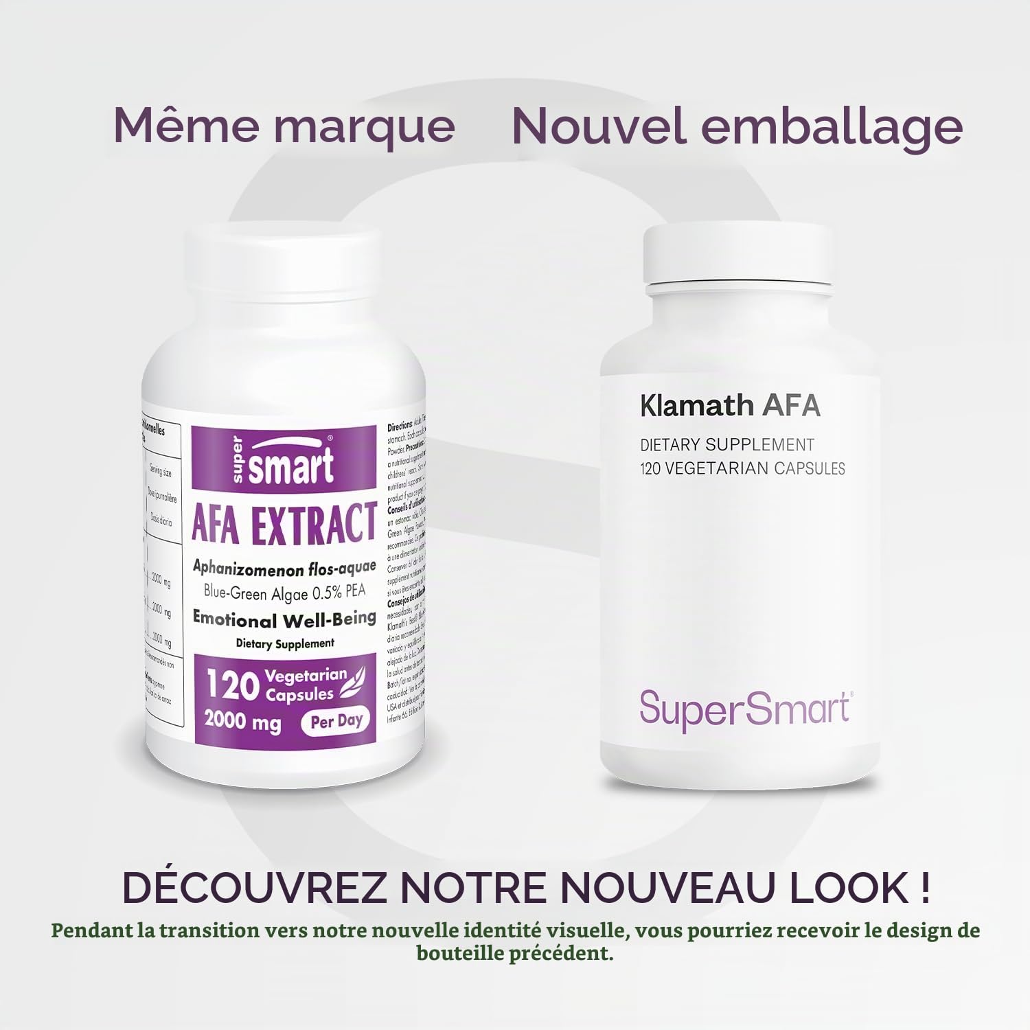Klamath AFA - Algue Aphanizomenon Flos-Aquae - Vegan - SuperSmart | Contribue à Promouvoir des Effets Positifs sur l’Humeur - Naturellement Riche en Protéine, Vitamines et Minéraux