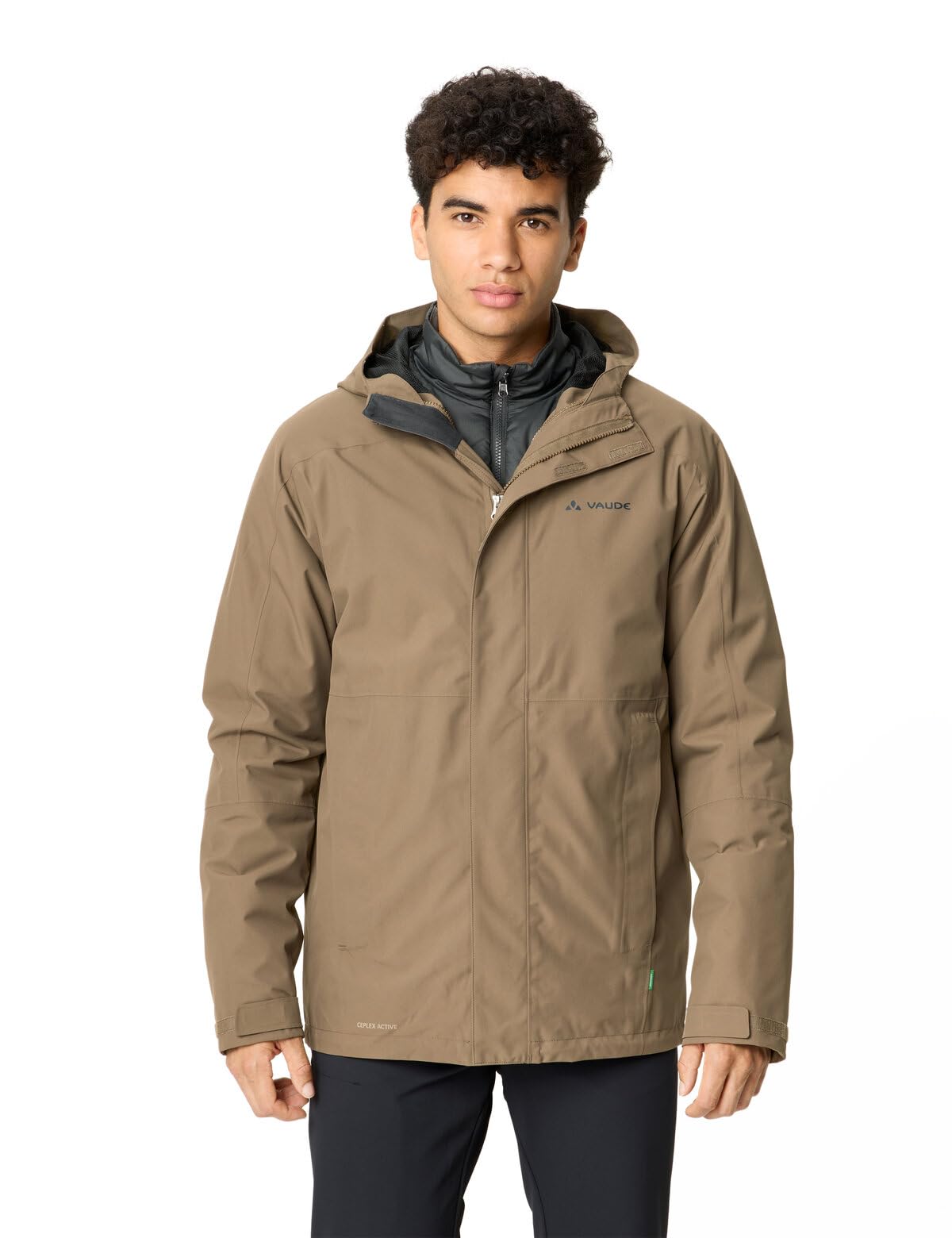 VAUDE Giacca da uomo Neyland 3 in 1, calda giacca 3 in 1, per sport all'aria aperta e tutti i giorni, giacca esterna impermeabile con giacca interna imbottita