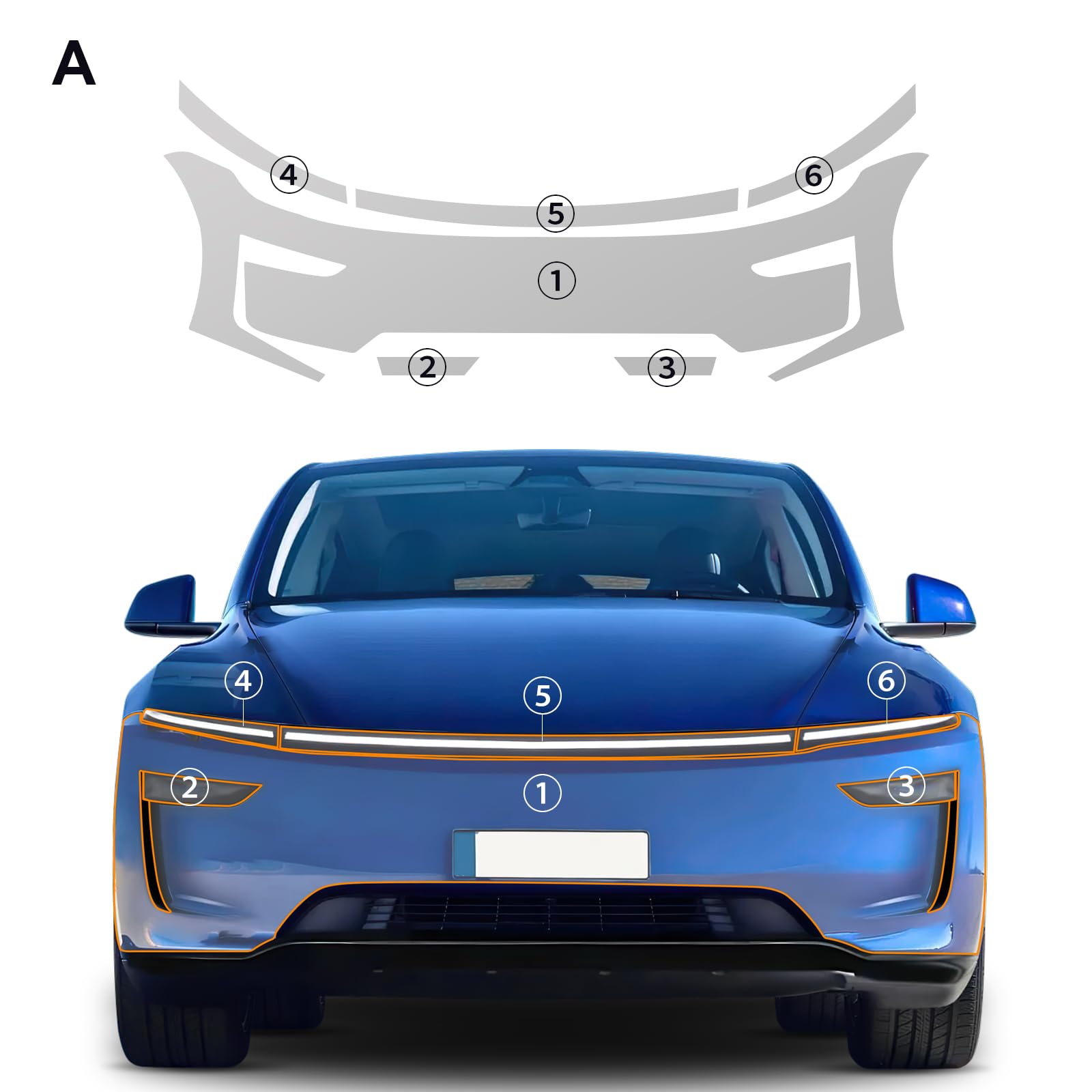 FDAIUN for 2025 Tesla Model Y Juniper Precut Gloss Clear Car Paint Protective Film Headlight TPU HD Film Scratch Protector Exterior Accessories