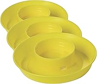 Vista 3 de Little Giant - Base de agua para aves de corral con rosca (1 cuarto de galón) - Base de bandeja de agua de plástico resistente para contenedor