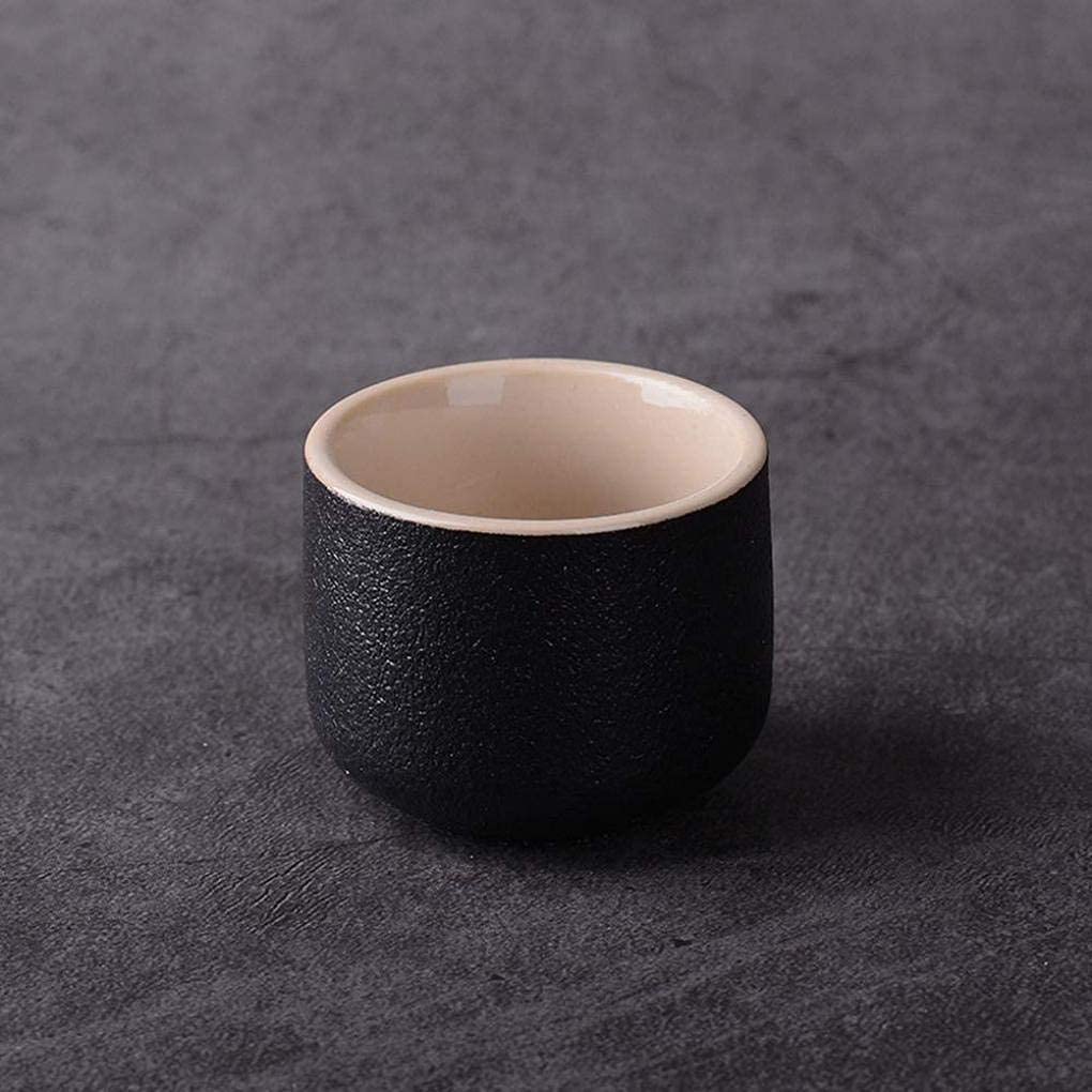 MRKU Service à saké Service à saké Tasse à saké Traditionnelle Design Peint à la Main Porcelaine Poterie Céramique Artisanat Verres à vin Tasses à saké 7 pièces, Blanc, Triangle