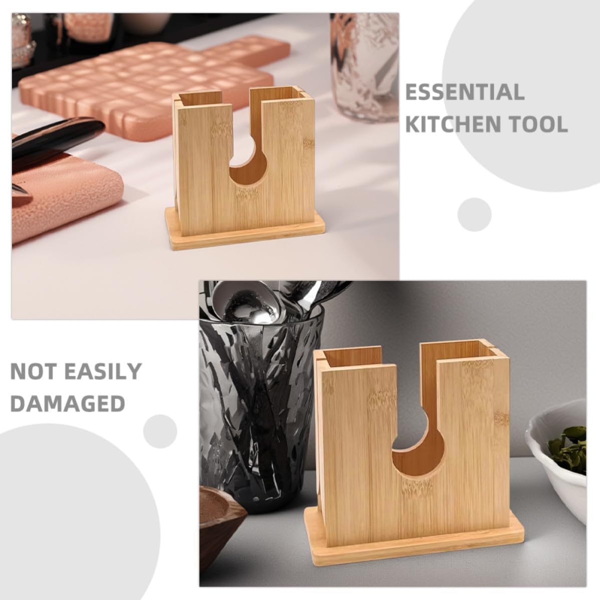 COLLBATH Wood Bread Slicer Machine for Homemade Bread with Wooden Guide and Enhanced Dining Experience, for Toast and Baked Goods in Kitchen Baking