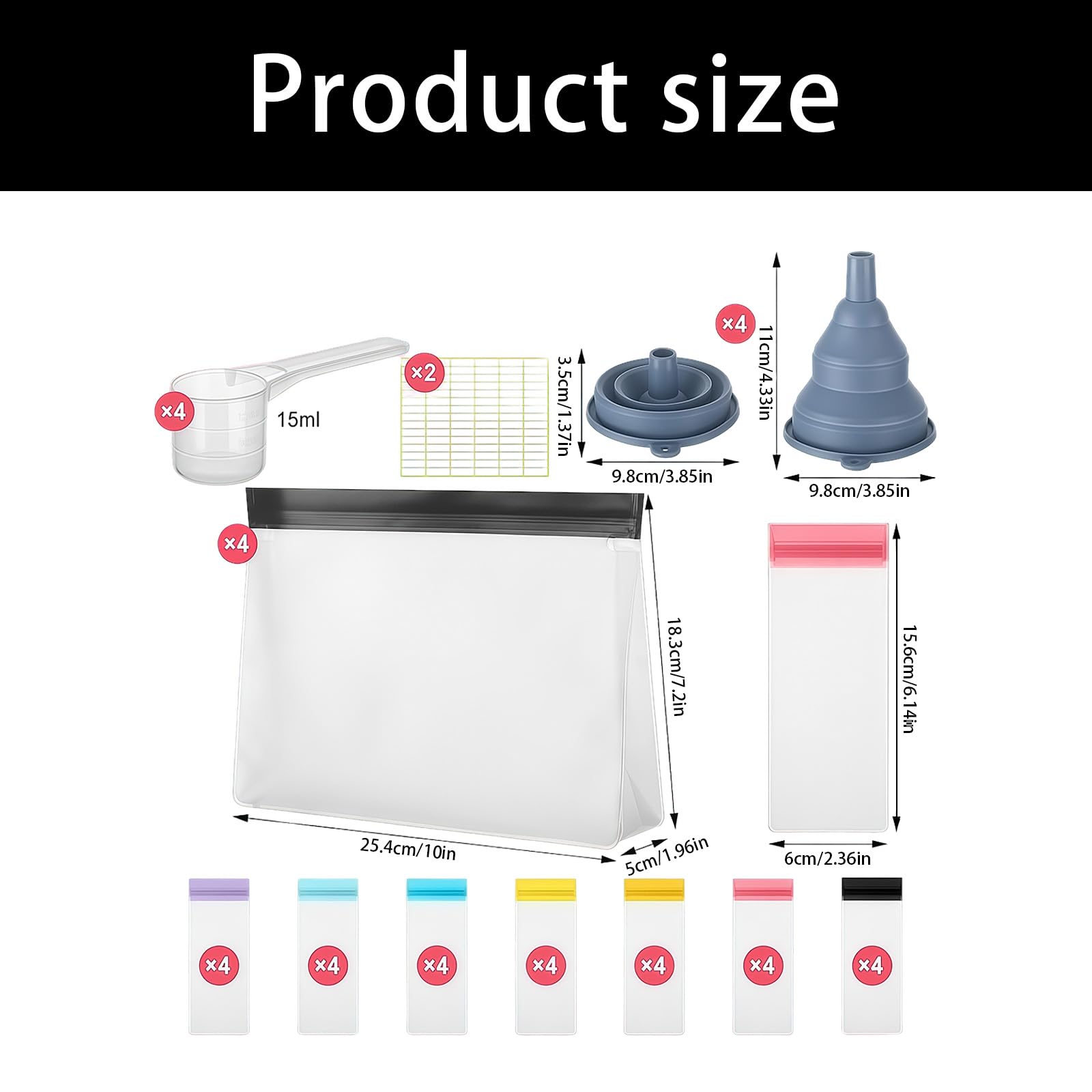 Accessoires pour shaker à protéines, sacs de rangement portables