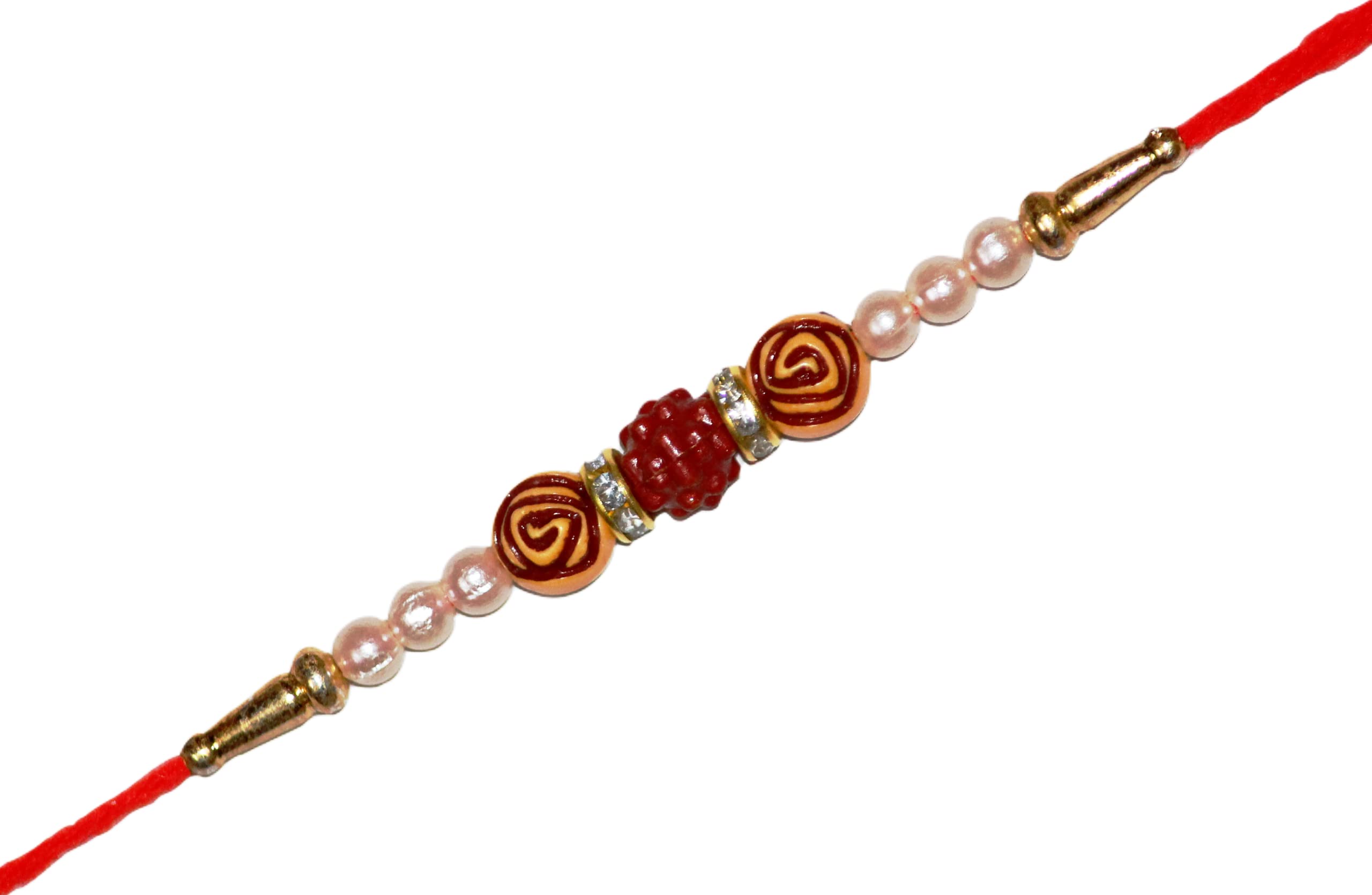 NITYAM ENTERPRISES Rudraksh & White Pearl With Diamond Ring Rakhi For Brother | Sister | Family With Roli Chawal(NE 105) (B09ZVLHRQC) Amazon Price History, Amazon Price Tracker
