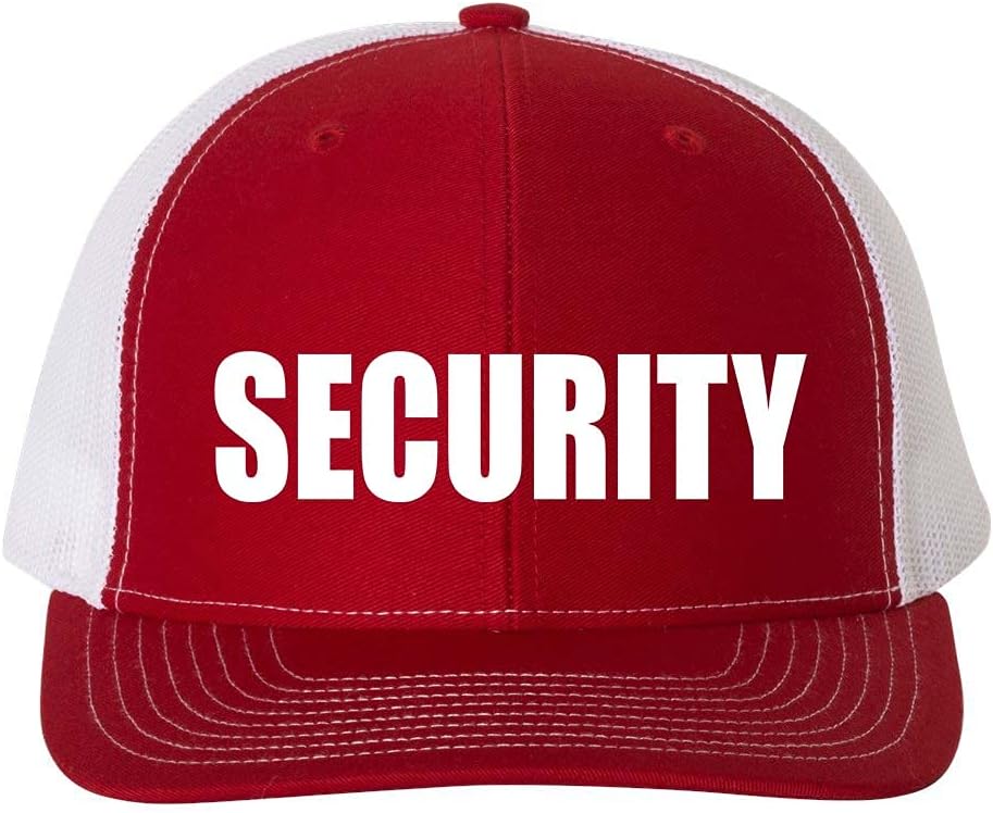 Trenz Shirt Company Mens Security Cap Event Staff Embroidered Mesh Back Trucker Hat Cap