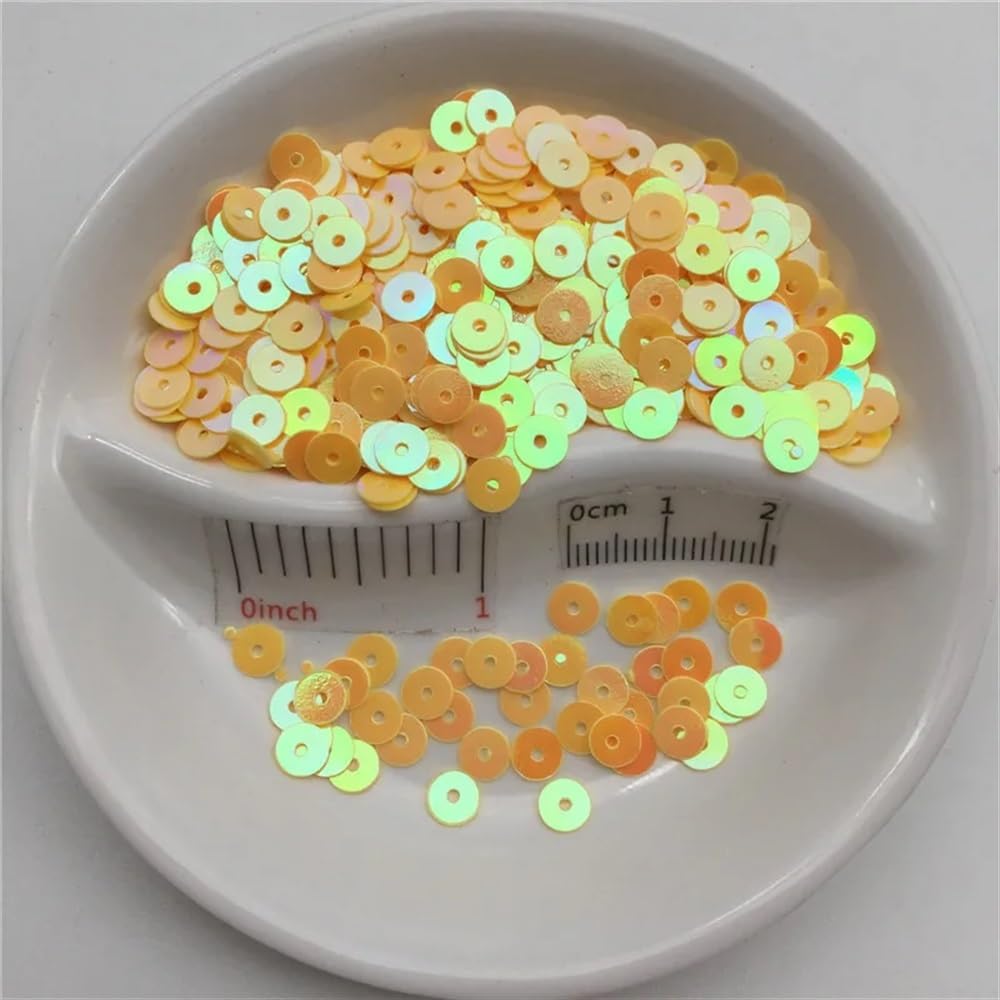 Paillettes à coudre en plateau rond de 3mm pour ornements réguliers