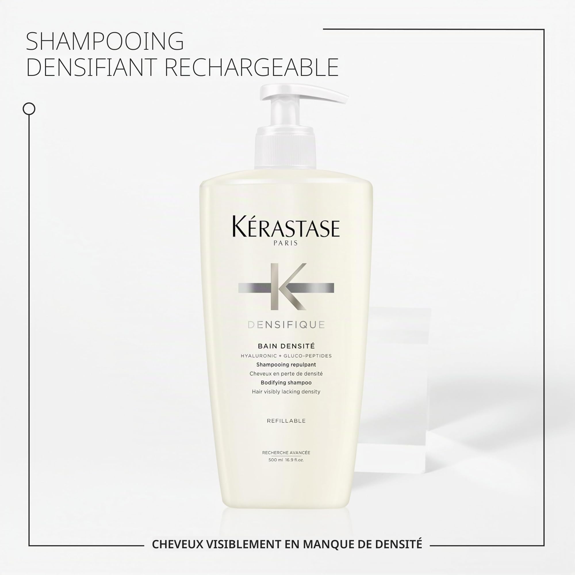 Kérastase, Densifique, Shampoing Repulpant & Densifiant, Pour Cheveux Fins & Clairsemés, Bain Densité