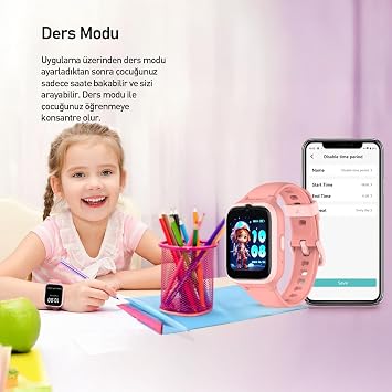 Buff Kids Watch Play Smart Kids Watch with 4.5G Sim Card GPS Location Tracking Video Call (Blue)