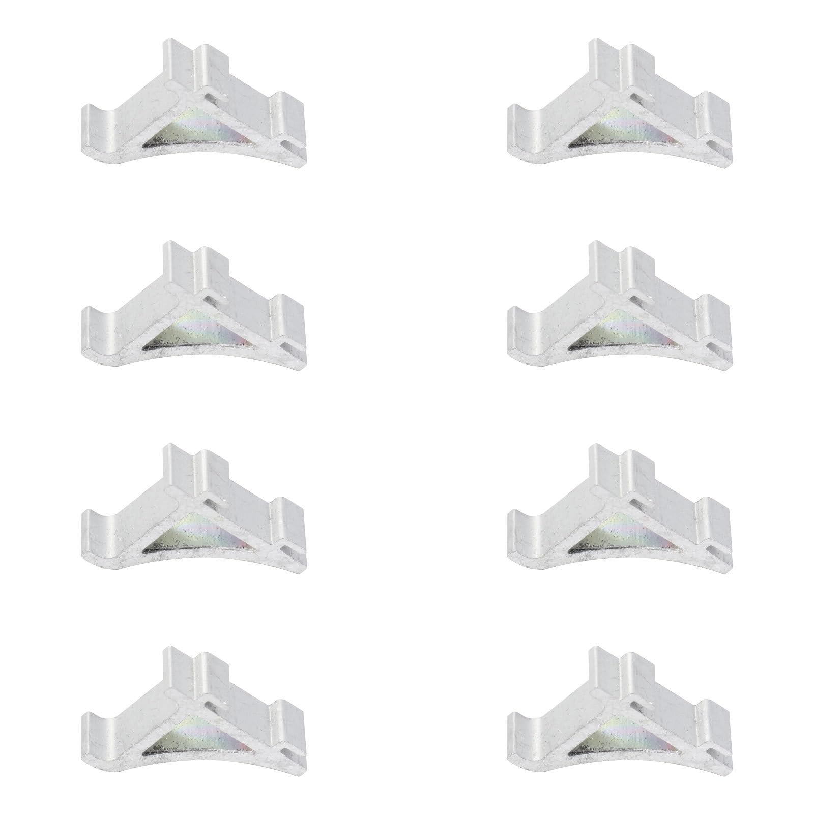 DOITOOL 8Pcs Commercial Fridge Shelf Brackets Hooks Support Clips for Refrigerator Cooler Freezer Metal Shelf Support for Kitchen Storage