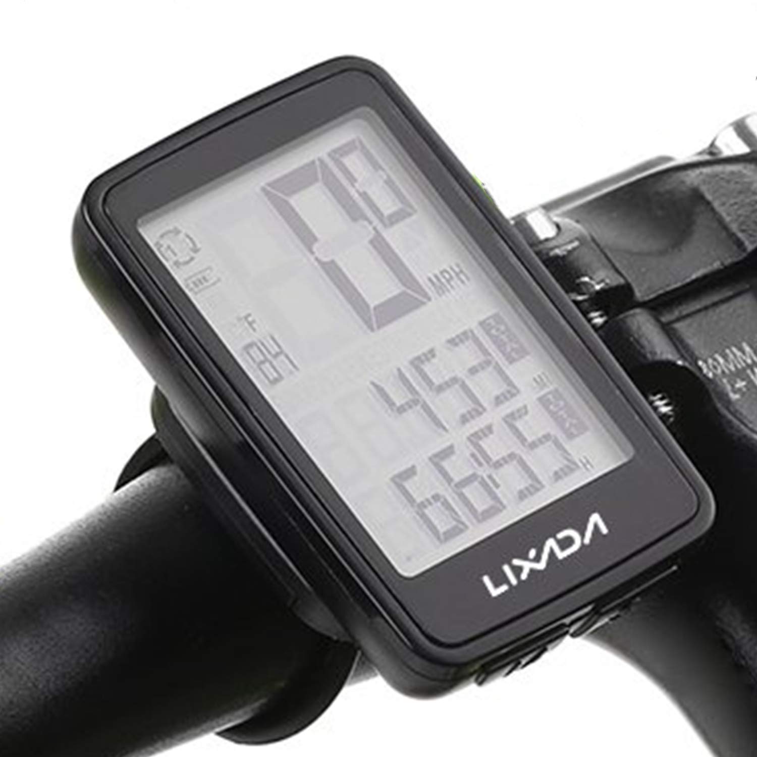 Lixada Bike Computer, Wireless Cycling Computer USB Rechargeable with Bicycle Speedometer Odometer