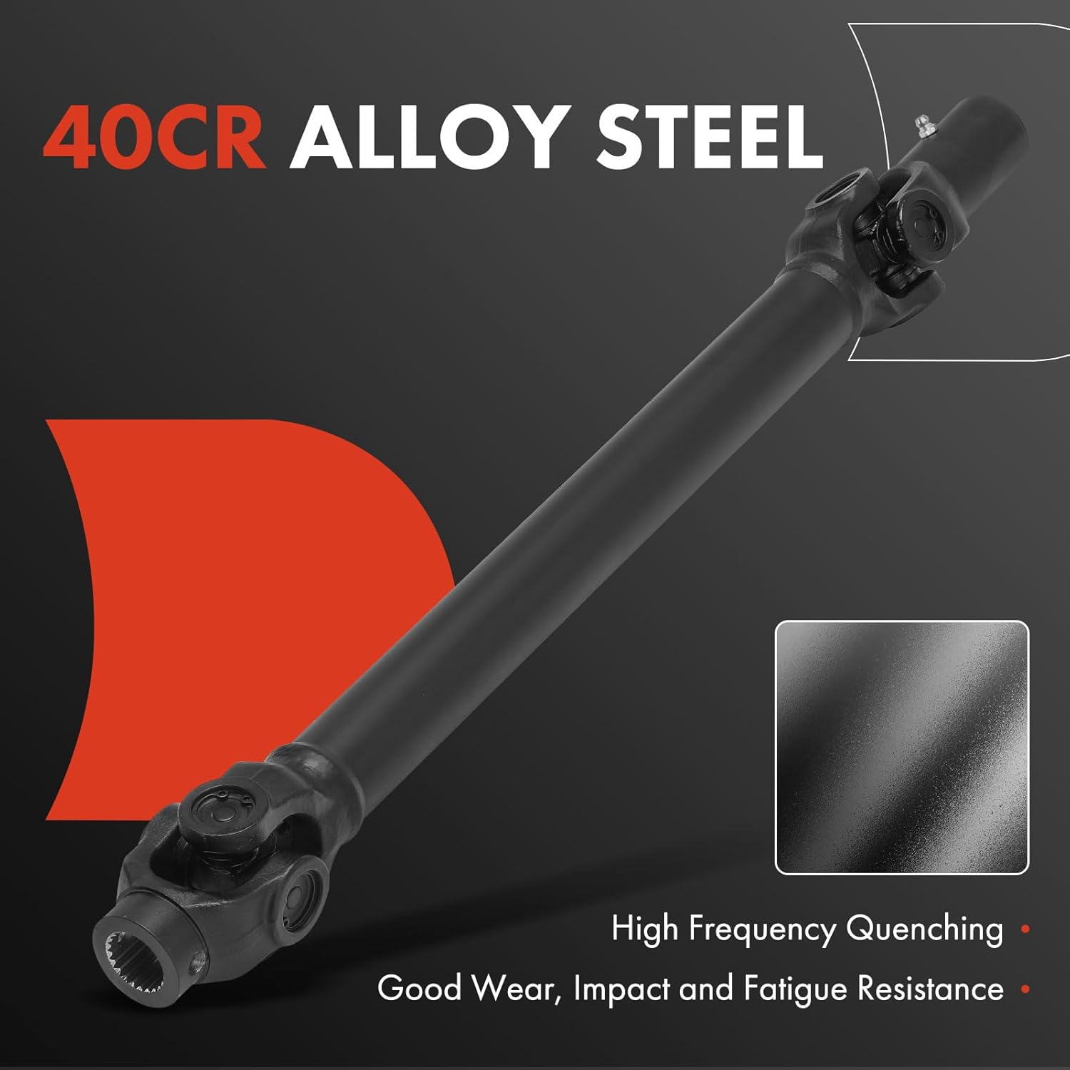 A-Premium Front Complete Drive Shaft Prop Shaft Driveshaft Assembly Compatible with Polaris RZR 900 2015-2021, Polaris RZR 1000 2016-2021