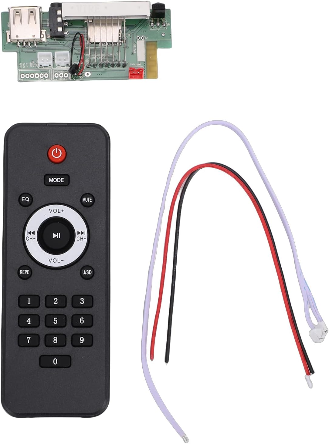 Bluetooth 5.2 Decoder Board, MP3 Lossless Decoder Board, MP3, WMA, FLAC, WAV, Music Decoding Amplifier Module with Remote Control