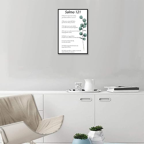 Miniatura 4 de Bmotaso Salmo 121 En Español Para Pared Versículo de la Biblia Arte de Pared Escritura Escritura Bíblica Salmo 121 Pintura en lienzo Sala de oración
