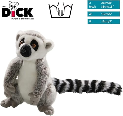 Miniatura 2 de Carl Dick Katta, Lemur, 8 pulgadas, 13 pulgadas con cola, 8.3 in/13.0 in, juguete de peluche, juguete suave, animal de peluche 2673