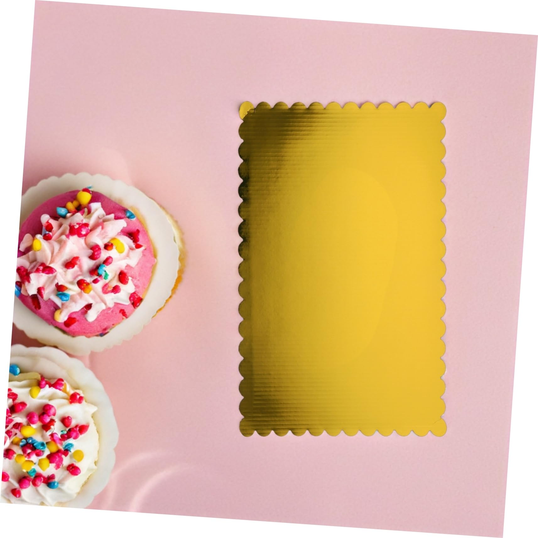 20pièces à Gâteaux Rectangulaires Carton Ondulé Base De Gâteau Ingraissable pour Gâteaux Feuille Support De Gâteau Jetable pour Pâtisseries De Mariage Et Anniversaire