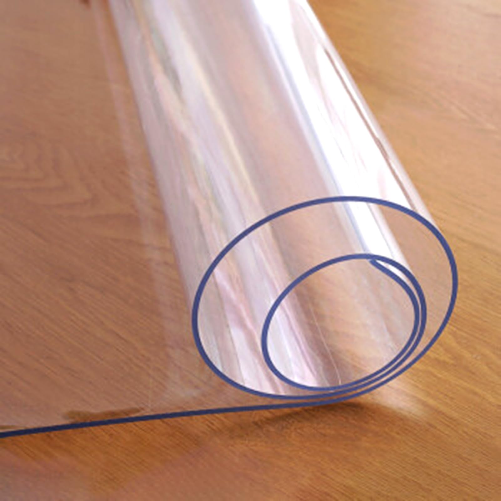 Tappetini in PVC per pavimenti in legno duro/piastrelle/moquette in vinile trasparente resistente in plastica antiscivolo per sedia del computer, 60 cm x 100 cm (2 x 3,3 piedi)