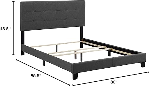 Miniatura 43 de Modway MOD-6000-WHI Amira - Cama tapizada de tela, color blanco Celeste,Blanco,Beige,Gris,verde azulado