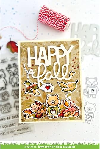 Miniatura 3 de LAWN FAWN Troquel de césped gigante de otoño feliz