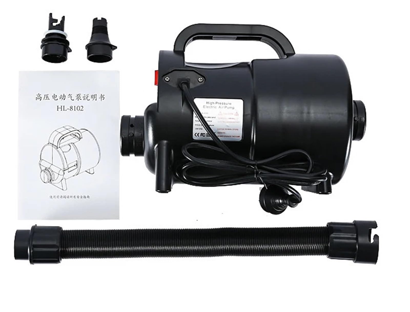 Bomba eléctrica de alta presión de 2000W, inflador de doble uso for tienda de campaña con cojín de aire, modelo de inflado, 1 Uds.(AU)