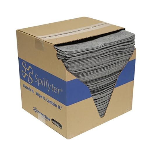 Universal Medium Duty Absorbent Pads for Everyday Tasks | 16" x 18", Single Ply | 200 Count | Reliable Absorption - Fast Cleanup for Medium to Heavy Leaks | DB-70