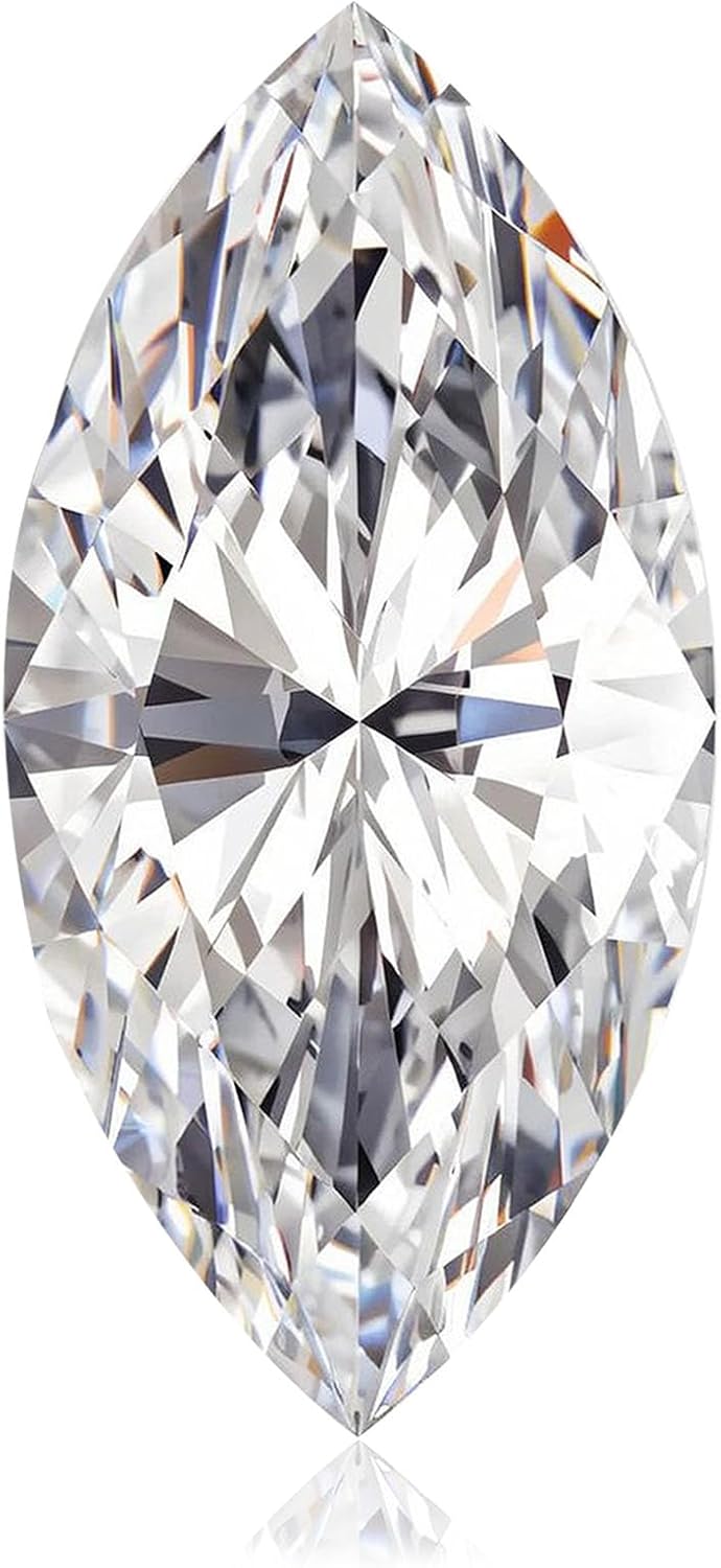 Moissanite Loose Stone 0.5-5 Carat D Color VVS1 Clarity Marquise Cut Moissanite Gemstones with GRA Certificate for Diamond Jewelry Making