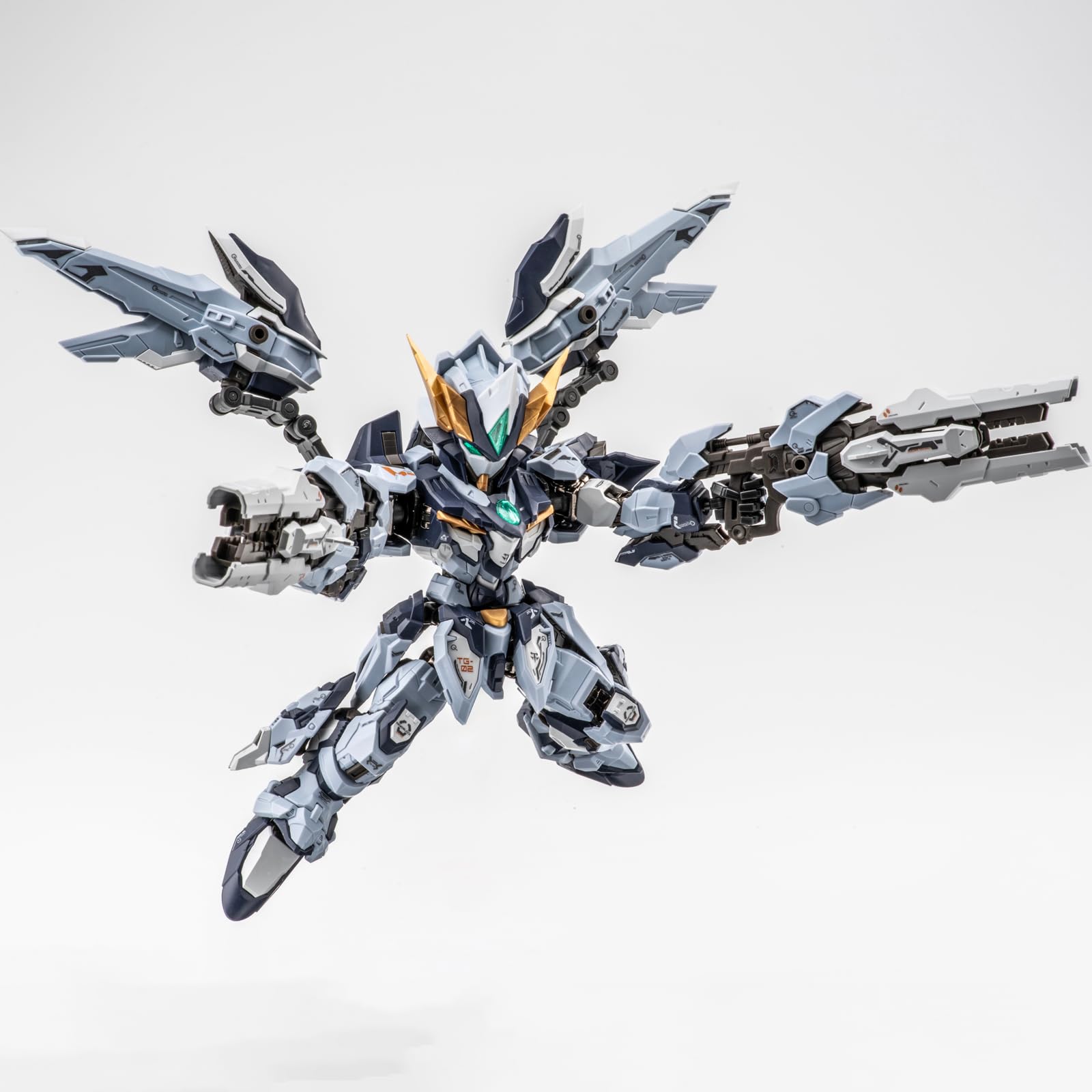 16CM Plastic Mecha Model Action Figures Kits, Mech Knight Tian FA, Alloy Frame, Multifunctional Platform, Easy to Assembl