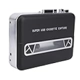 Generic Portable Cassette Tape Player for Laptop PC CD Burner, Cassette to MP3 Converter with Built in Speaker for Music Lovers, ABSDriver CD, for 2000, Vista, OS 9/X to 10.6 Use