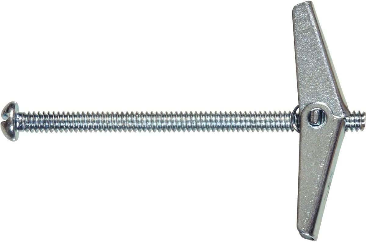 Hillman 1/8 in. Dia. x 2 in. L Round Steel Toggle Bolt 2 pk
