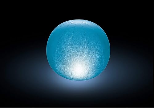 Intex Luz inflable flotante de la bola del LED con la iluminación multicolor, accionada con pilas