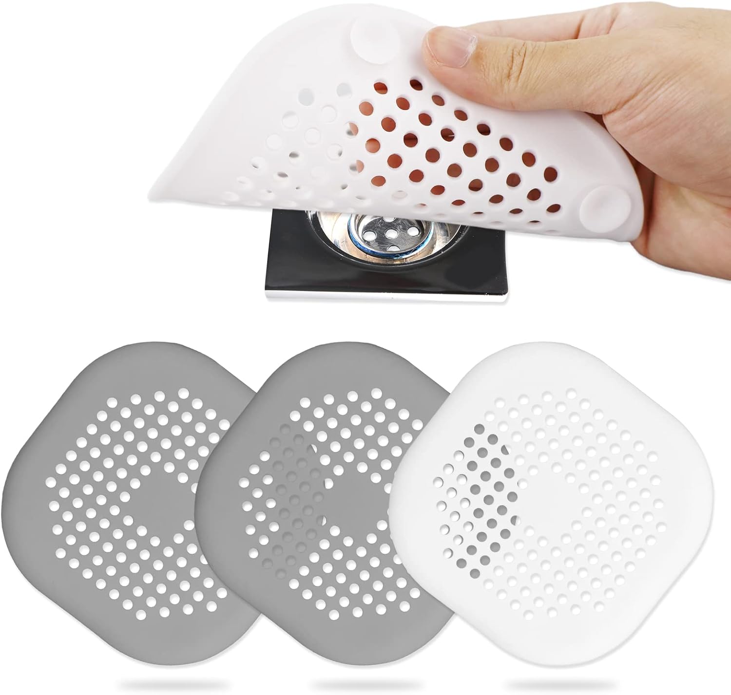 Sink Strainer Plug, 4pcs Kitchen Bathroom Sink Strainer Cover Drain