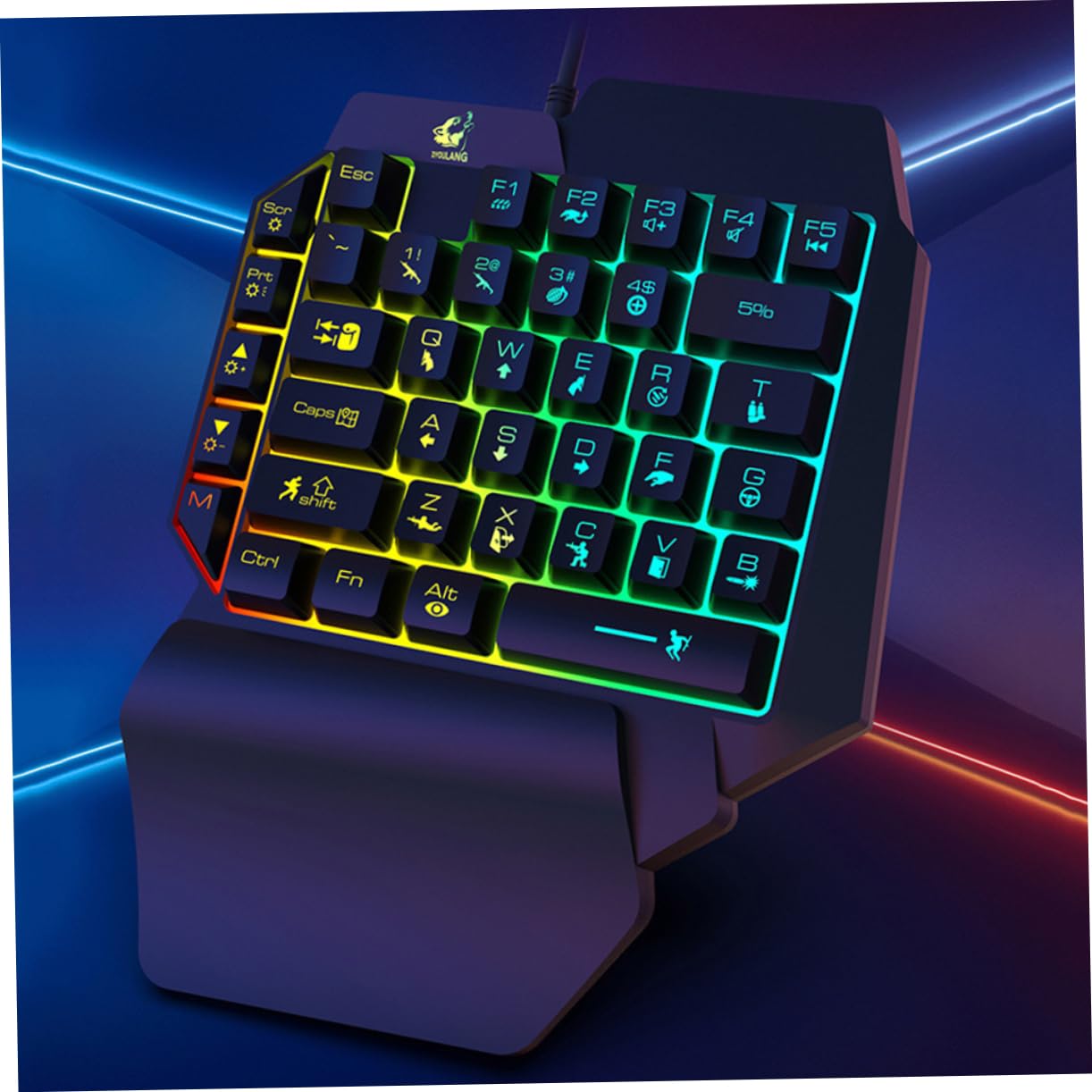 Tastiera da Gioco Retroilluminata e Mouse Combo per Pc, Set da Gioco E-sport con Funzionamento Preciso, Facile da Usare, per Intrattenimento Domestico e Ragazzo Ragazza