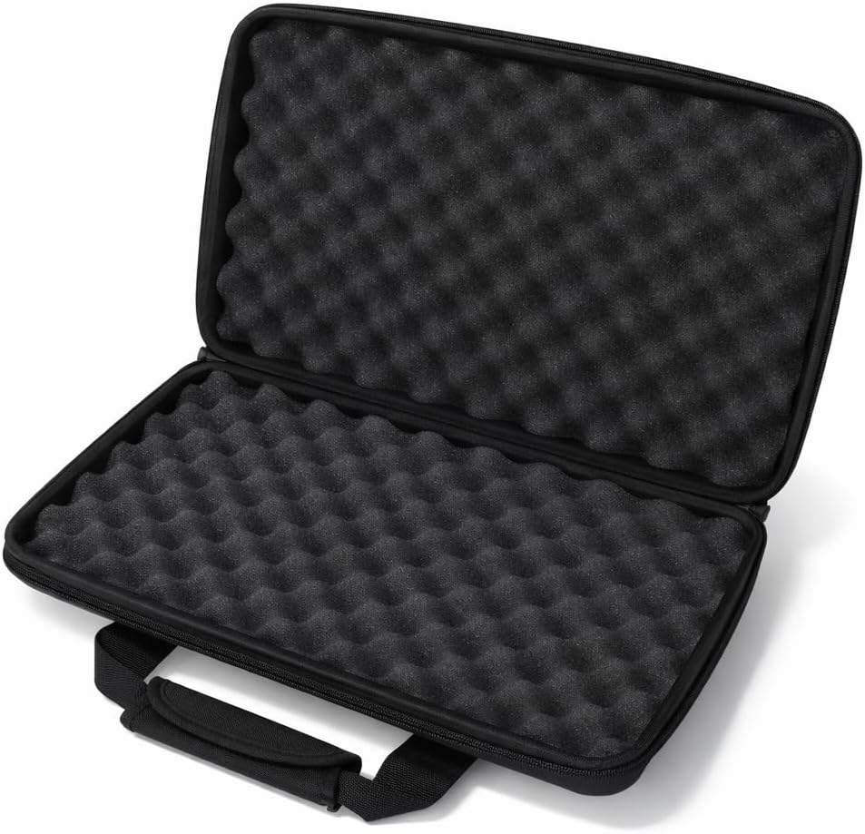 DJ Controller Hard Case, DJ Controller Storage Bag Portable Carrying Case for Double Channel DJ Controllers