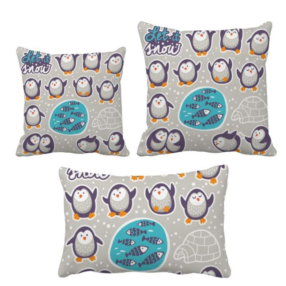 Cadeau décoration maison original : le coussin pingouin en dessin animé